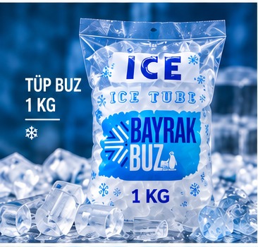 Bayrak Buz 1 KG tüp buz paketi